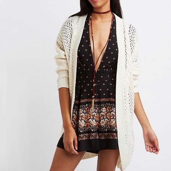 Cable Knit Oversized Cocoon Cardigan - Picture 2 of 9